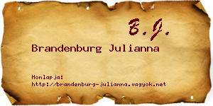 Brandenburg Julianna névjegykártya
